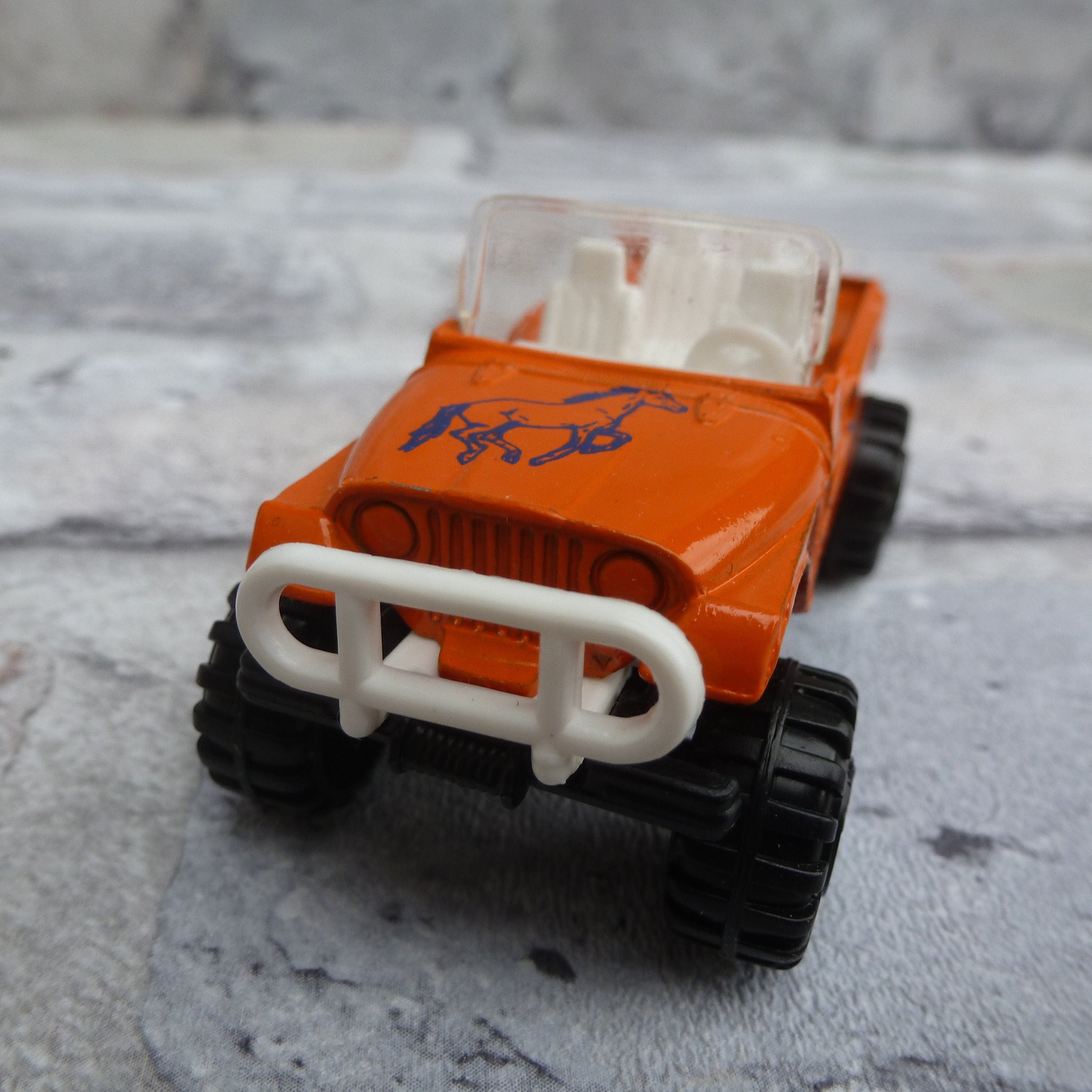 Jeep 4x4 Toy Car Collectors Item 80s Vintage Orange Vehicle Etsy UK