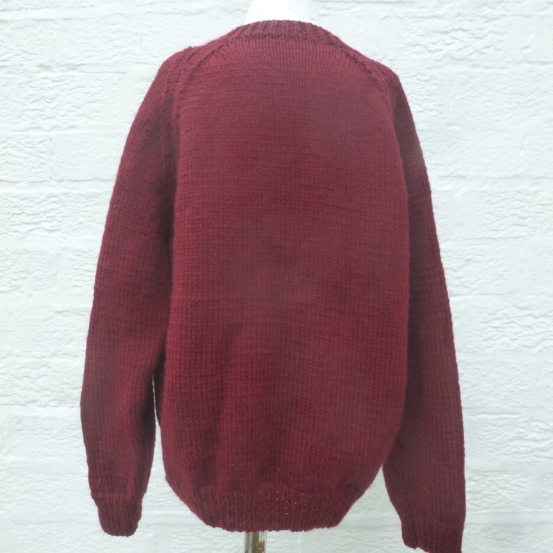 Boys jumper sweater burgundy kids pullover vintage clothing Etsy