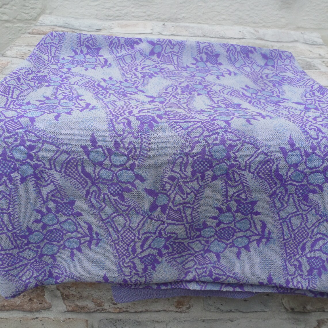 Vintage Purple Goth Fabric Vintage 1970s Crimplene Material - Etsy