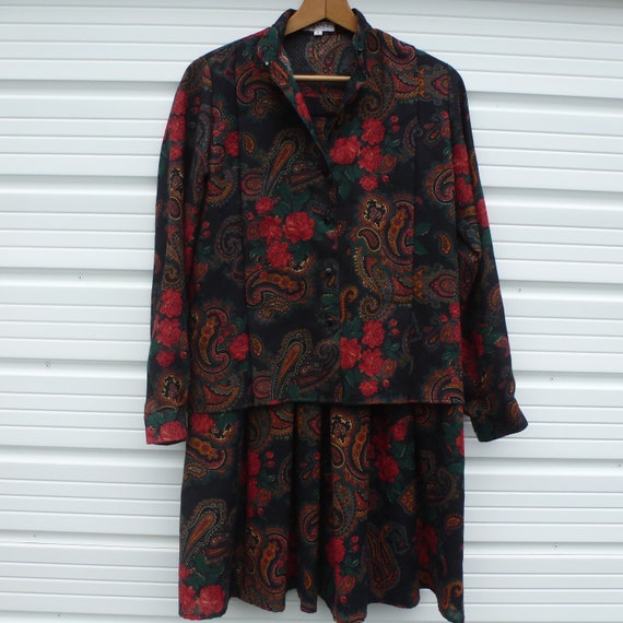 Women's vintage suit small ladies shirt blouse 90s