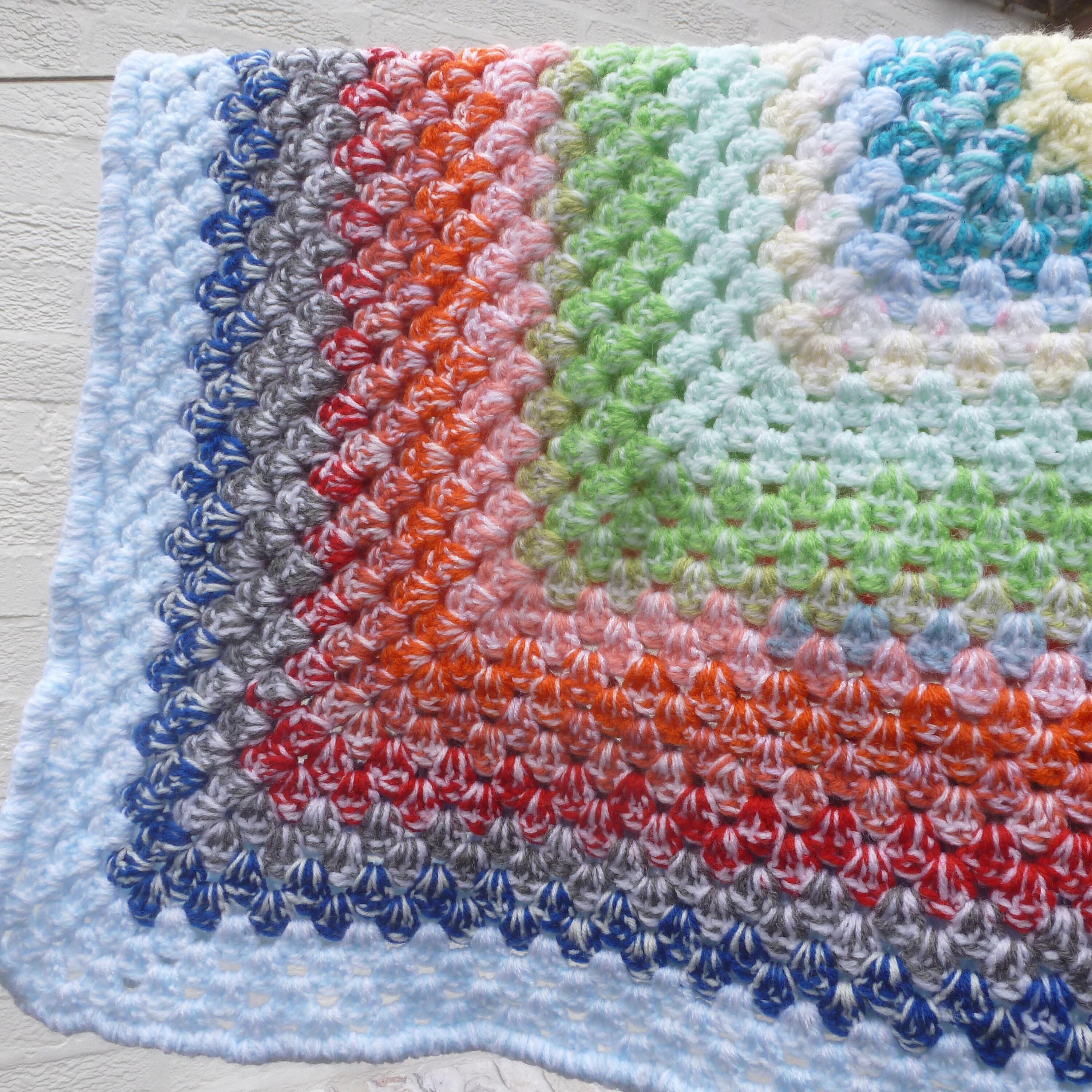 Crochet Vintage Blanket Acrylic Wool '80s Afghan Throw Etsy UK