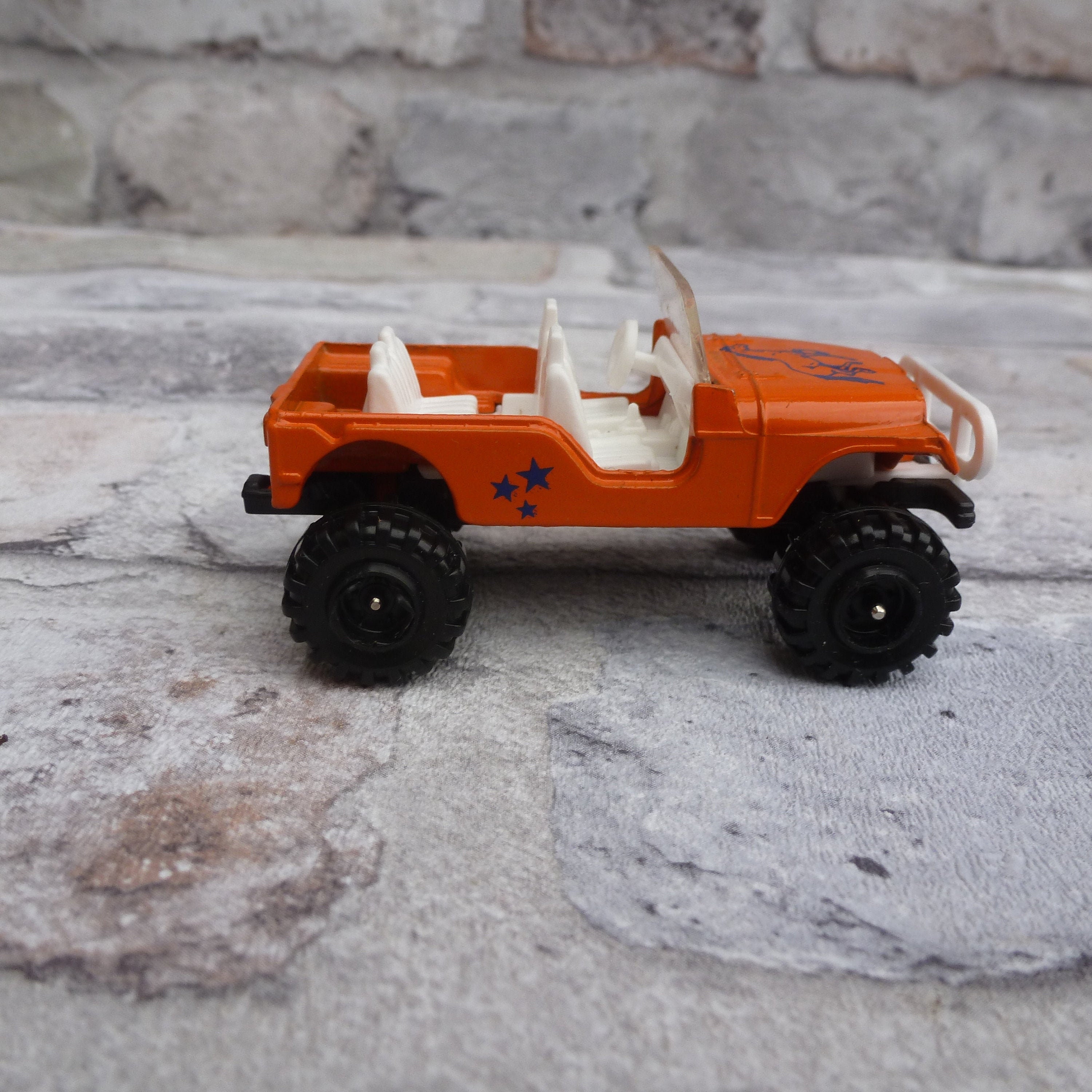 Jeep 4x4 Toy Car Collectors Item 80s Vintage Orange Vehicle Etsy UK