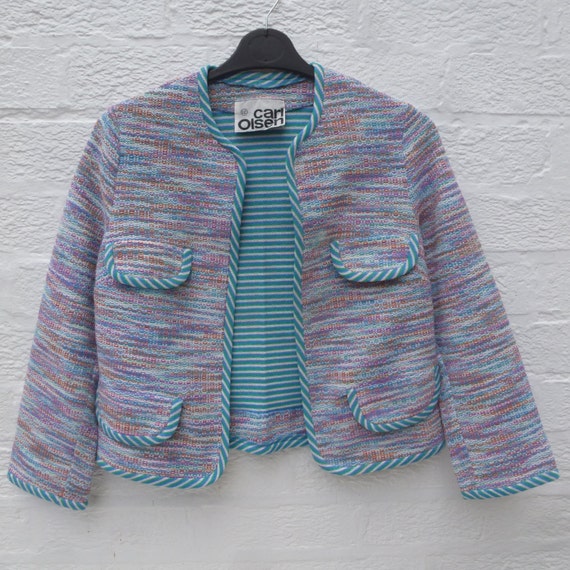 Aurora women's crop jacket clothing, 1970s vintage
