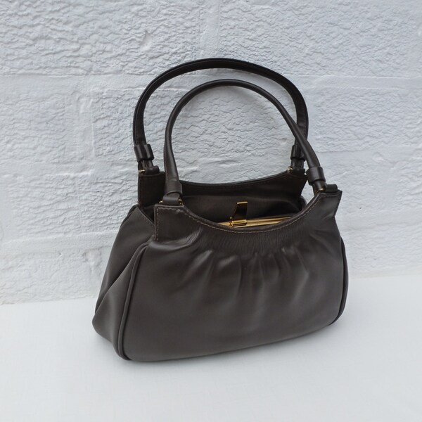 Bluza brązowy drobny torebka kobiece kobieta ofiara portmonetka skórzany torebka torba skórzany torba ecofriendly torba