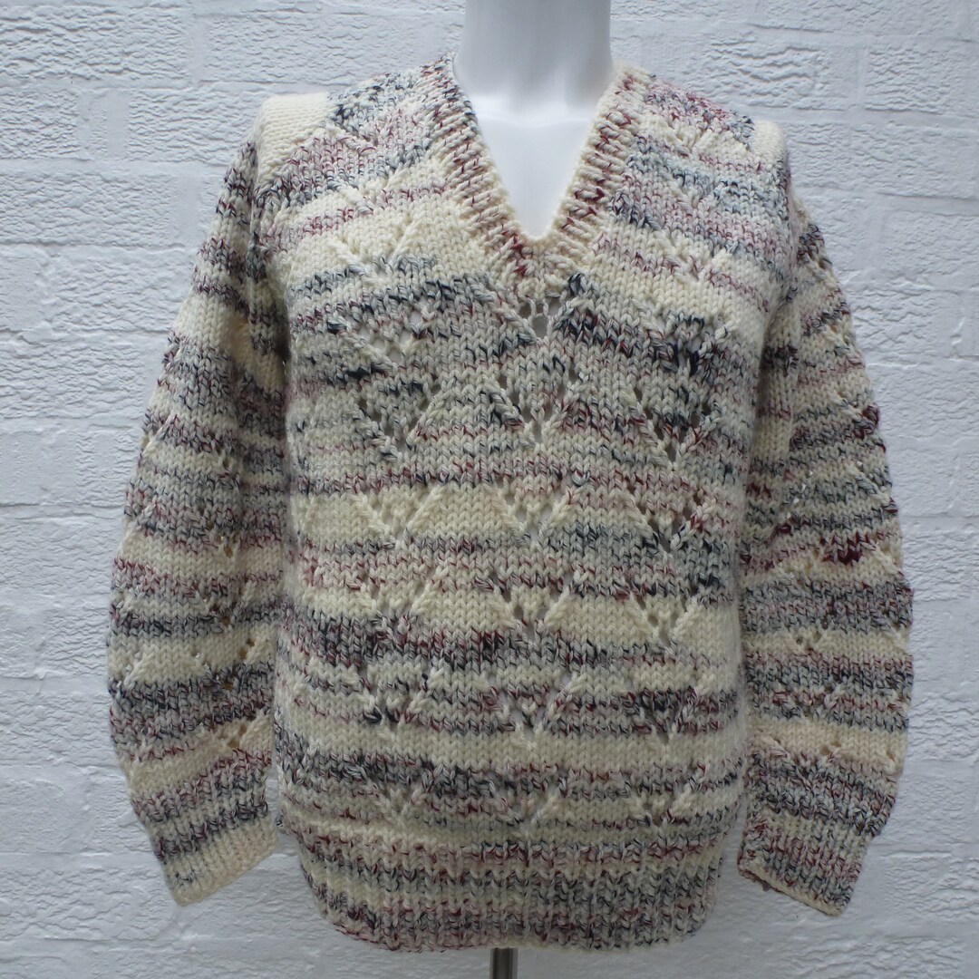 Jumper Fishermans Knit Vintage Top Handmade Wool Pullover - Etsy UK