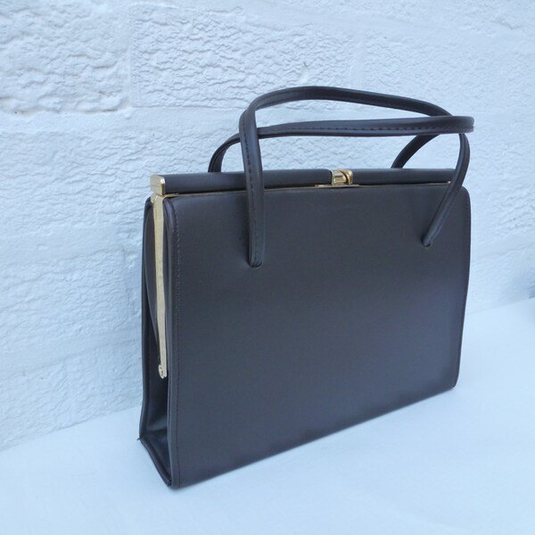 Handbag womans bag 1960s handbag brown vintage purse ecofriendly bag brown purse ladies handbag womens vintage bag purse ladies 60s handbag.