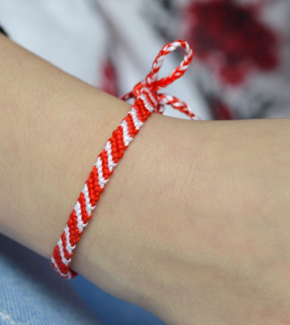 Red cotton best sale bracelet