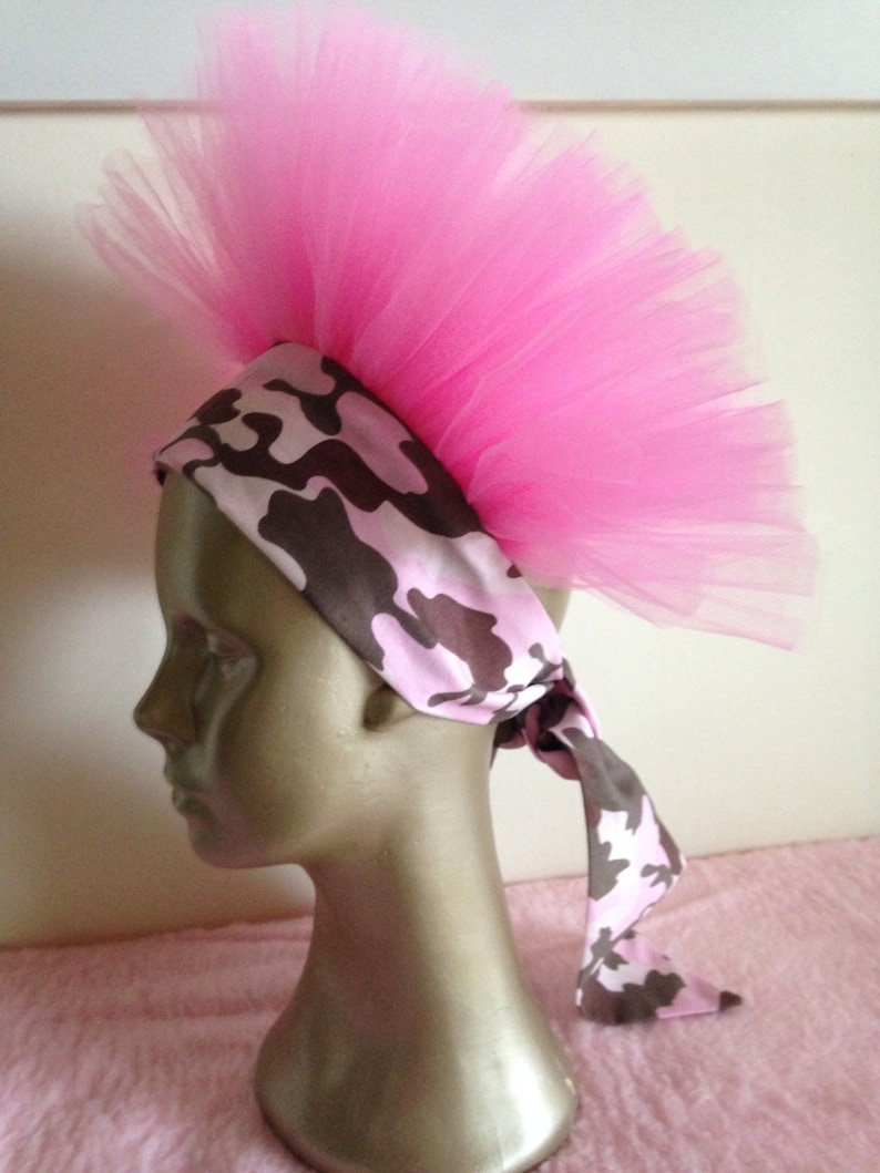 Pink Camo Breast Cancer Awareness Headband Tutu Crown Etsy