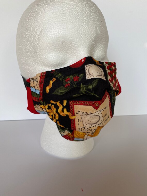 Italian Face Mask Italian Restaurant Waitress Washable Fabric Etsy