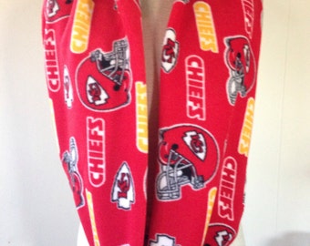 Kansas City Chiefs Fleece Infinity Scarf Arrowhead Chiefs Kingdom Scarf