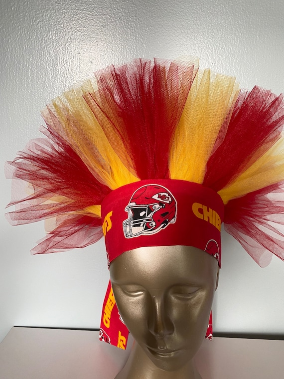 Kansas City Chiefs Headband, Game Day Knot Headband, Football Chiefs Headband, Leopard KC Game Day Knotted Headband for  main image 2