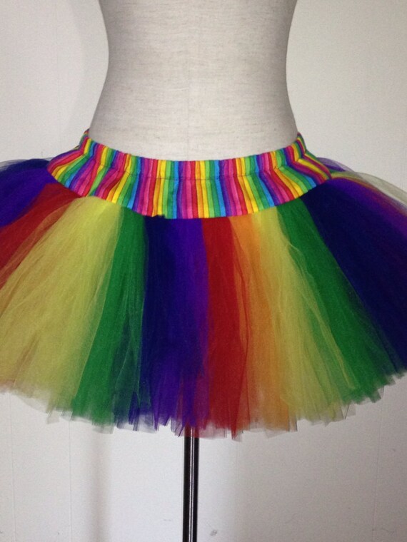 plus size rainbow tutu
