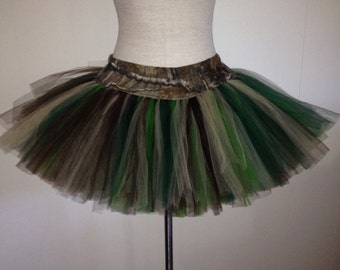 Mud Run Camo Plus Size TuTu Running Tutu