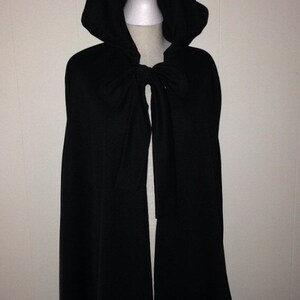 Witch Costume Sith Lord Black Cloak Plus size Cosplay Cape image 5