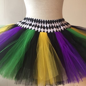 Adult Mardi Gras Plus Size Jester Tutu ...