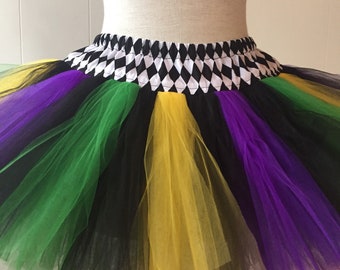 Mardi Gras Jester TuTu . voor volwassenen