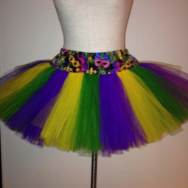 Adult Mardi Gras Plus Size NOLA Carnival Krewe Parade TuTu