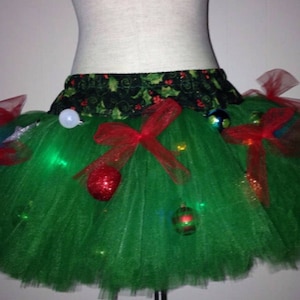Tacky Tutu Adult Plus Size Small Medium and Large Christmas Tree