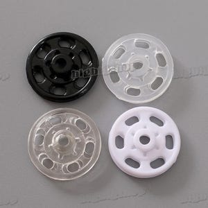 1000sets KAM Snaps Press Studs Sew-On Invisible Popper Fastener Sewing Plastic Buttons Coat shirt Closure small mini 7.5mm-25mm 4color pick