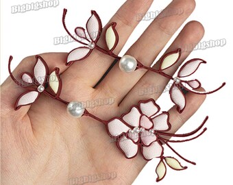 1set Sewing Fasteners Hook and Loop Chinese knot Button Cheongsam Frog Closure flower cape coat Qipao Pankou Tang Suit deco