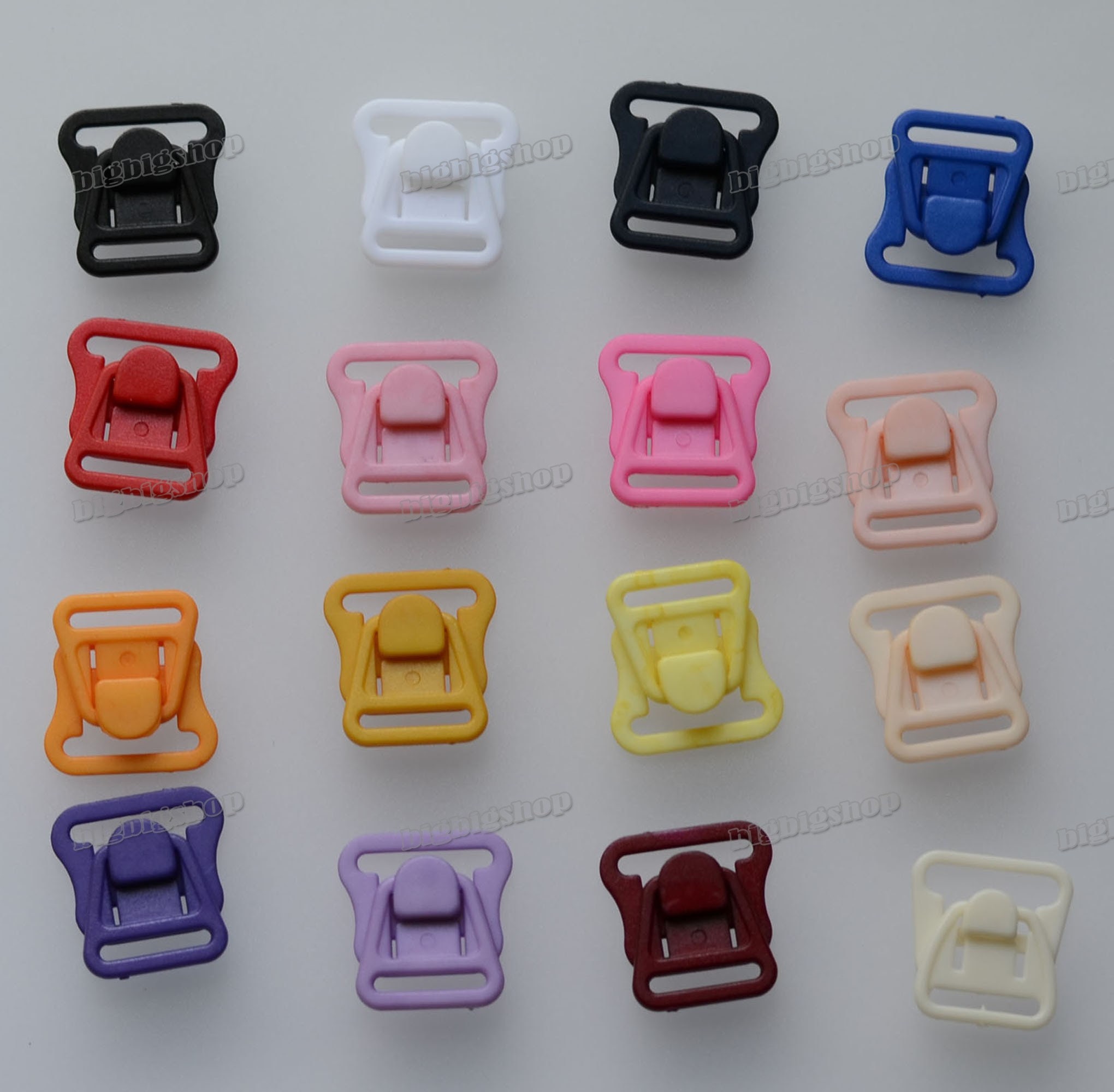 20set Plastic Clear Lingerie Hardware Sewing Clips Clasp Hooks for Bra  Strap 14mm Sewing Intimate Accessories WB85 : : Home