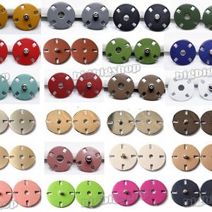 10set Farbige Metall Aufnäher Unsichtbarer Druckknopf Druckknopf Nähen Knöpfe Verschluss Mantel Druckknopf 10 mm 15 mm 18 mm 21 mm 23 mm 25 mm 28 mm