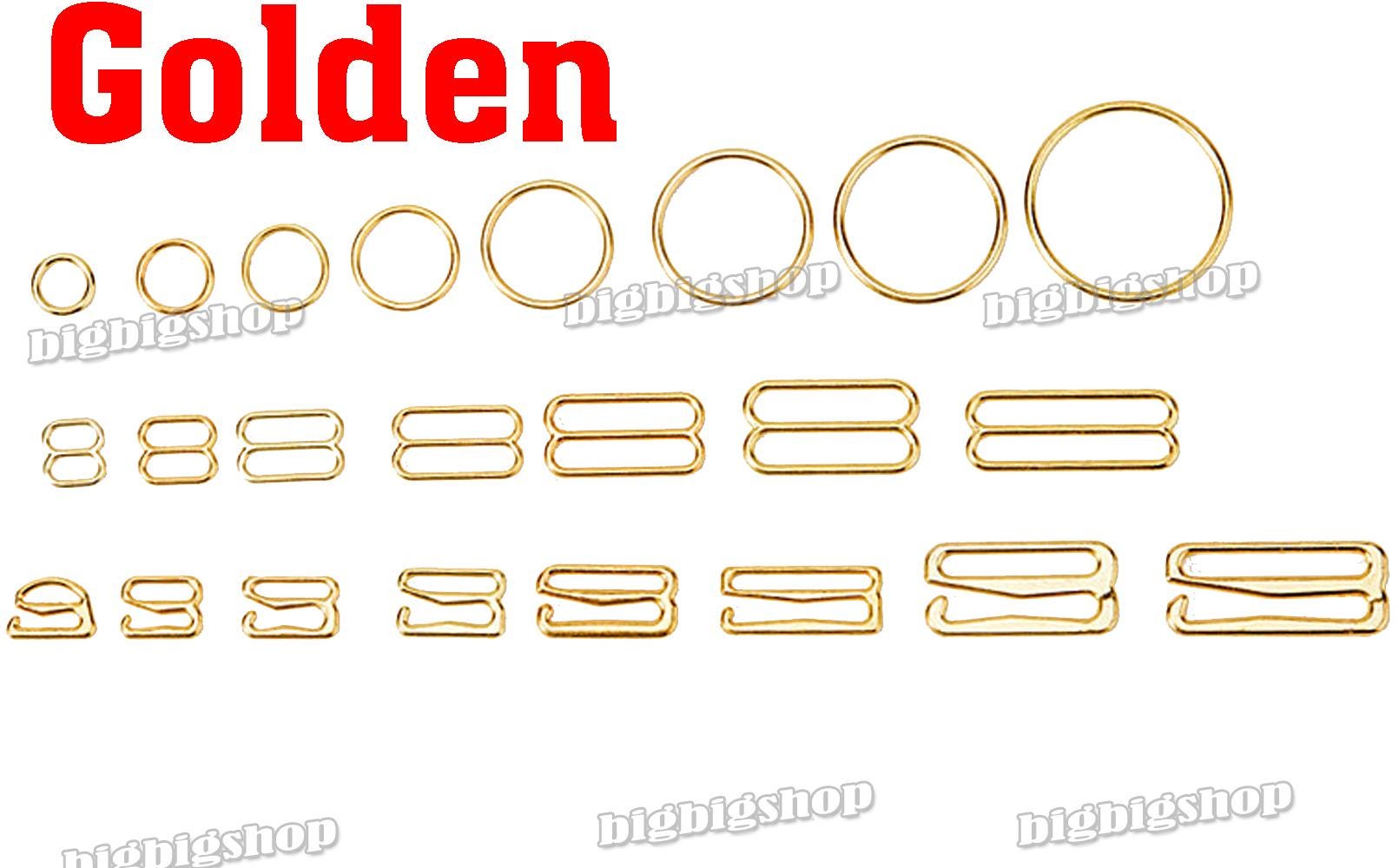 Bra Rectangle Ring 10 Metal Hardware Bra Lingerie Adjuster Strap Sliders Rings Hoop ...