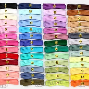 65m 53color pick  bias tape lip cotton fabric binding Cord Edge Rope upholstery Sewing piping trims width 1/2inch