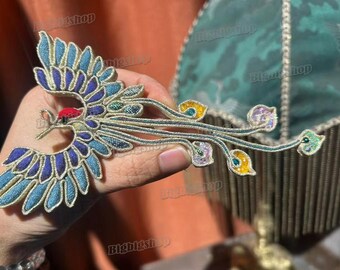 1pcs  Sewing Handmade Chinese Knot Applique Frog phoenix patch for Tang Suit vest Cheongsam Qipao deco