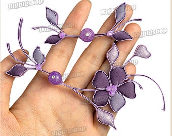 1set Sewing Fasteners Hook and Loop Chinese knot Button Cheongsam Frog Closure flower cape coat Qipao Pankou Tang Suit deco