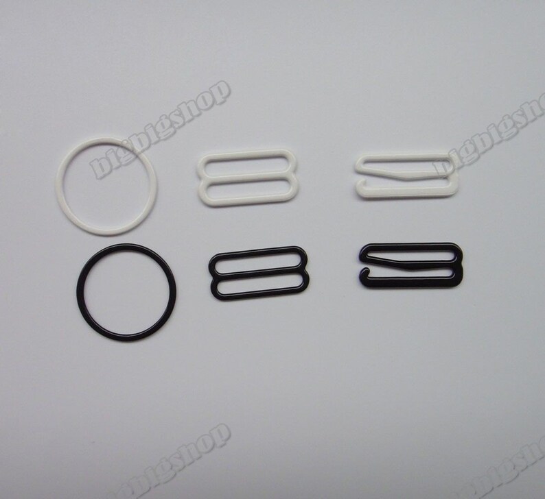 10pcs Bra Strap Hooks & Clasps - 25mm Metal Adjustment Hardware For Lingerie, Bikinis, Apparel Repair - View #5