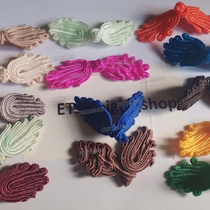 Fabric Sewing Fasteners Handmade palm Chinese Closure Knot Frog Cheongsam Buttons Choose color