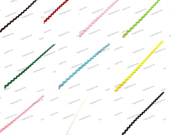 Wholesale lots 50yards Mini small narrow 3mm DIY scrapbooking dressmaking sewing Ric Rac ribbon trims