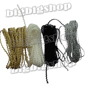 Wave Bending Fringe Rick Rack Trim Narrow Mini 2mm Braids Woven RICRac Ribbon Zig Zag for Sewing Fastener Stuffed Toys DIY Dolls Coat 20yard