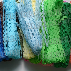 Lots 30yards 5mm zig zag rick rack Mini DIY scrapbooking dressmaking sewing RicRac ribbon trims 41color choose
