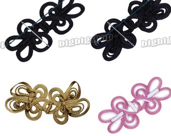 Extra large big hand knit braid vintage Sewing Fastener Chinese Closure Cheongsam Knot Frog Button Costume Dress Waist Belt Deco 19cm 7.48in