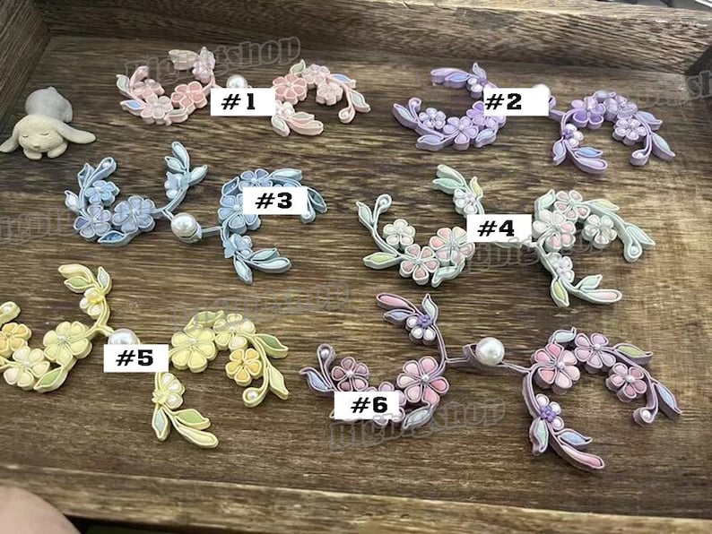 1pcs Sewing Fastener Hook and Eye Chinese knot Button Cheongsam Frog Closure cloak cape Tunic Toggle-and-Loop Qipao Tang Suit Pankou 6color image 2