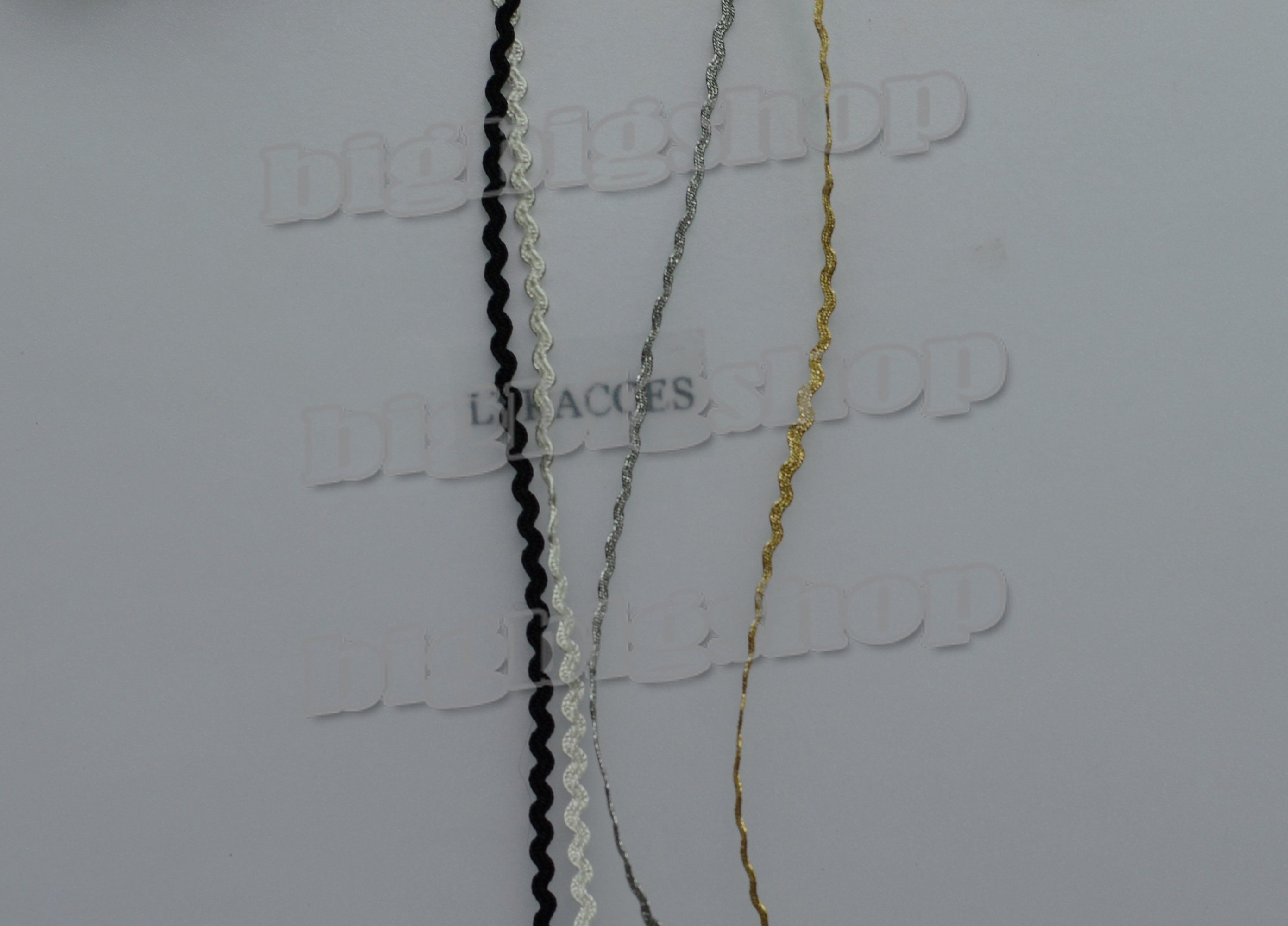 Wave Bending Fringe Rick Rack Trim Narrow Mini 2mm Braids Woven Ricrac ...