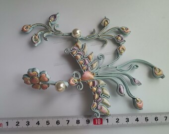 1set Phoenix Sewing Fastener Hook and Eye Chinese knot Button Cheongsam Frog Closure cloak cape Tunic Toggle-and-Loop Qipao Tang Suit Pankou
