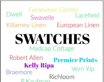 Fabric Swatch, ONE Fabric Sample, Sample,Swatch, Pillow Covers,Curtains,Drapery, OVER 500 Fabrics In Stock Premier Prints Fabric Swatch