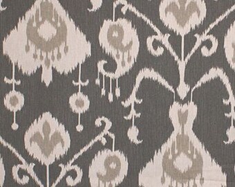 Grey Ikat Curtains Etsy