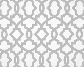 Custom Showers Curtain // French Grey Sheffield Scroll // Choose length and Width // Add  // 72 x 72 // Extra Wide Shower Curtain