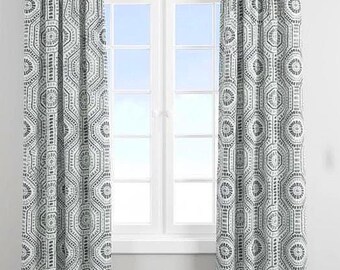 Bricktown Waterbury Linen Curtains Pair of Drapery Panels Premier Prints Fabric Choose 24 or 52 Width Lining Grommets Pleats Additional Cost