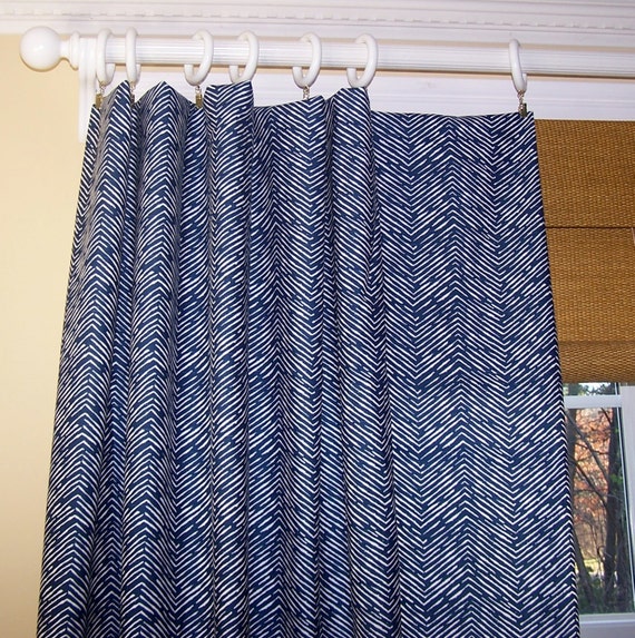Items similar to New Modern Cameron Chevron Zig Zag CURTAINS Premier