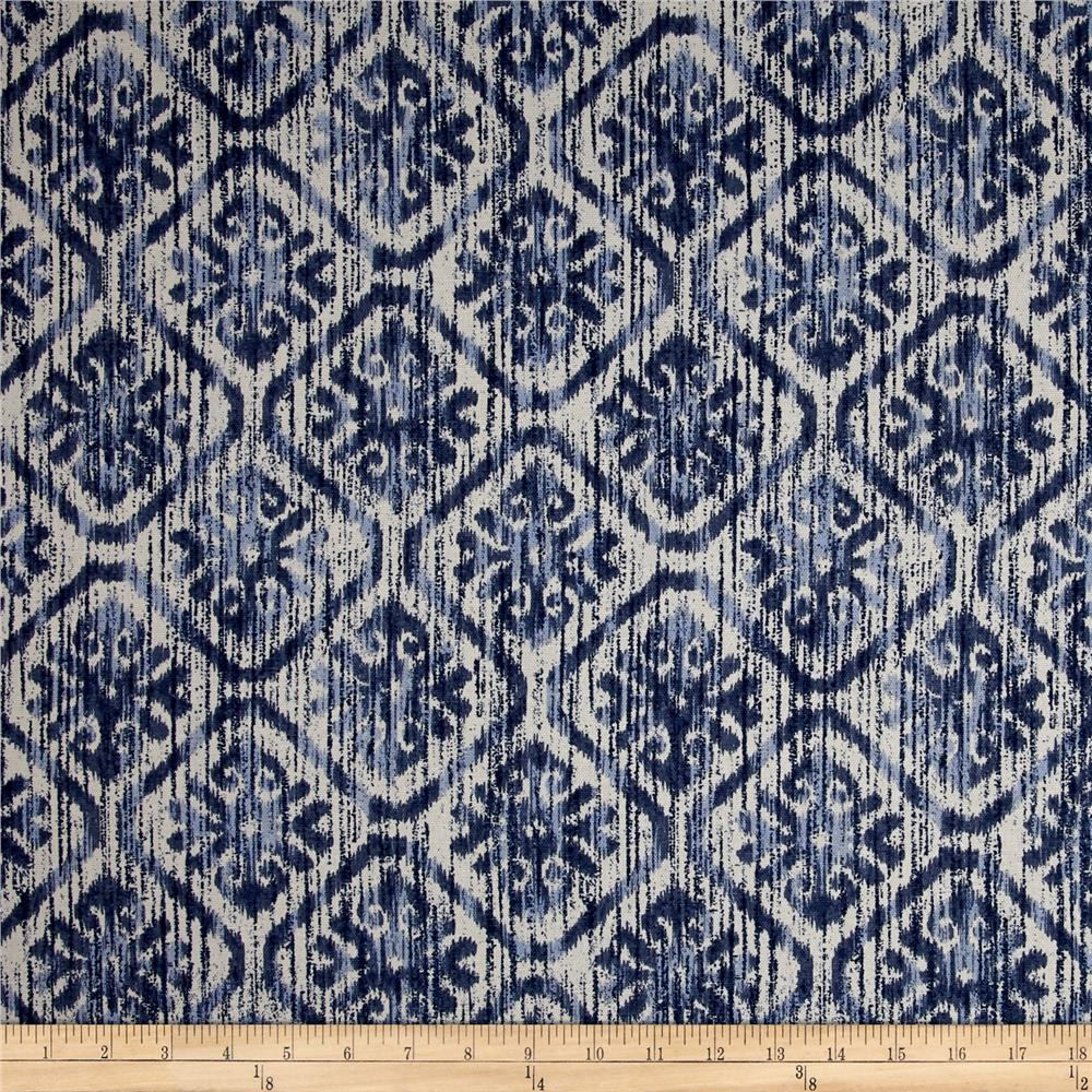 Blue Ikat Curtainsnavygrey Curtainsnavy Curtains Custom Etsy