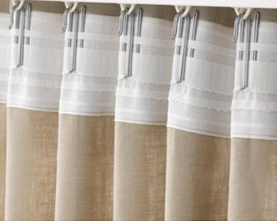 Add Tape Hook System To Curtain Panels Perfect For Track Rod Etsy
