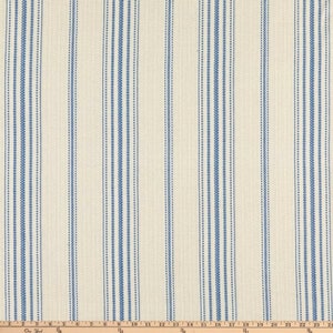 Ticking Stripe Linen Curtains, Farmhouse, Grain Sack, Rustic, French Country, Kitchen,  24" or 50" Wide, Heavy Woven Flax Basketweave
