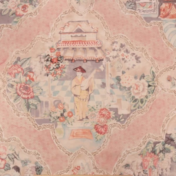 Pink Toile Curtains Etsy