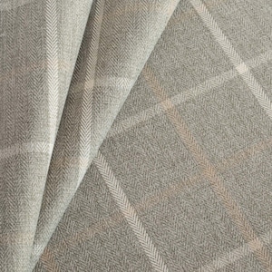 Luxury Drapes, Woven Neutral White and Beige Check, Modern Farmhouse,  Kitchen, Bedroom, PAIR 24&quot; 52&quot; Wide Large Plaid Tonic Living