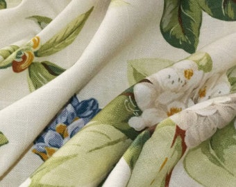 Live Artfully Luxury Linen, Floral, Bedroom, Living Room, Dining Room, 2 Drapery Panels  each 24" or 52" Wide